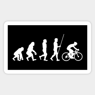 Evolution of Cycling Cyclist Magnet